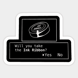 Ink Ribbon Sticker